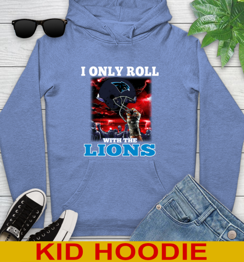 Carolina Panthers NFL Football I Only Roll With My Team Sports Youth Hoodie 12