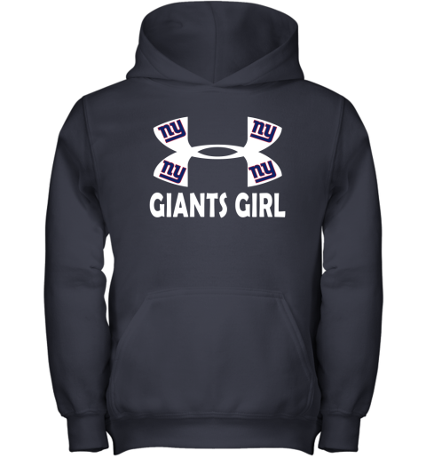 NFL New York Giants Girl Under Armour Football Sports qRXUCjXWG8n youth hoodie 43 95 151514 front navy