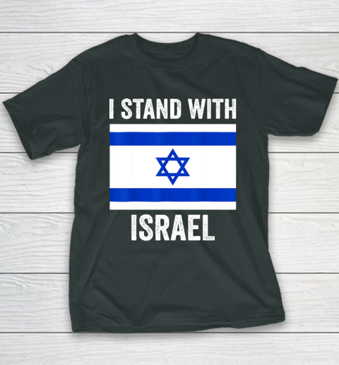 I Stand With Israel  Free Israel Youth T-Shirt 3