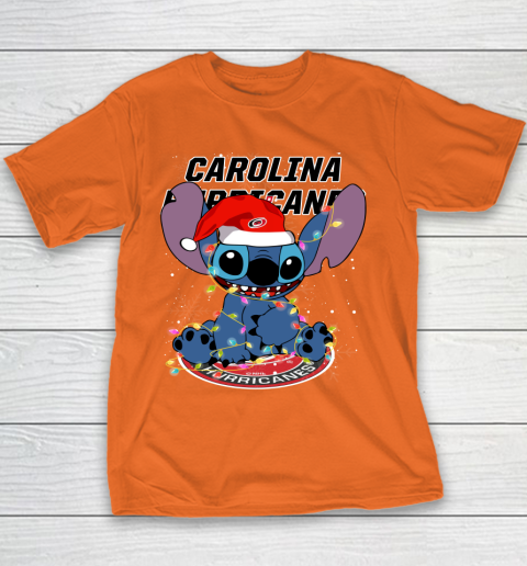 Carolina Hurricanes NHL Hockey noel stitch Christmas Youth T-Shirt 4 Carolina Hurricanes NHL Hockey noel stitch Christmas Youth T-Shirt - Image 4