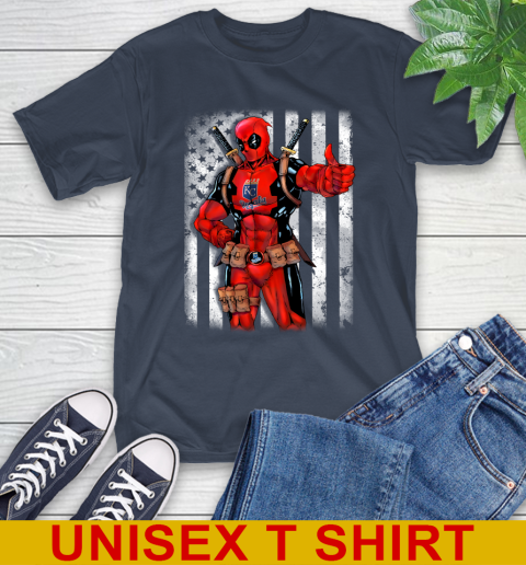MLB Baseball Kansas City Royals Deadpool American Flag Shirt T-Shirt 3