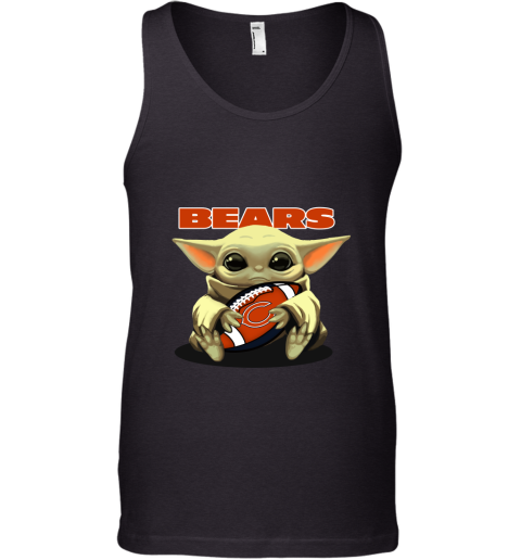 Baby Yoda Loves The Chicago Bears Star Wars NFL Tank Top