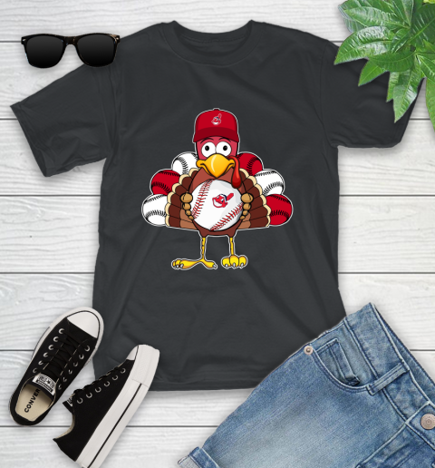 Cleveland Indians Turkey thanksgiving Youth T-Shirt 2