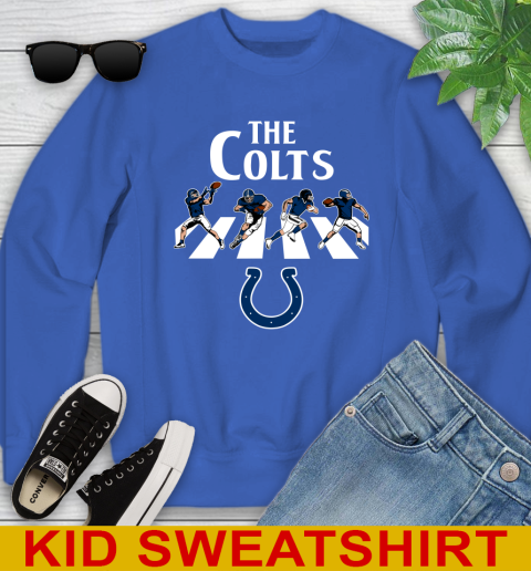 NFL Football Indianapolis Colts The Beatles Rock Band Shirt Youth Sweatshirt 6