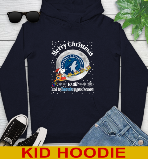 Minnesota Timberwolves Merry Christmas To All And To Timberwolves A Good Season NBA Basketball Sports Youth Hoodie 3