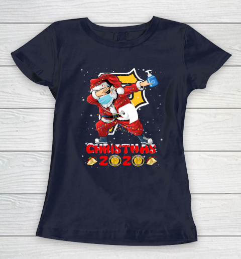Pittsburgh Pirates Funny Santa Claus Dabbing Christmas 2020 MLB Women's T-Shirt 2