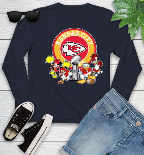 Kansas City Chiefs super bowl 2019 2020 mickey mouse minnie mouse donald duck daisy duck football shirt 124