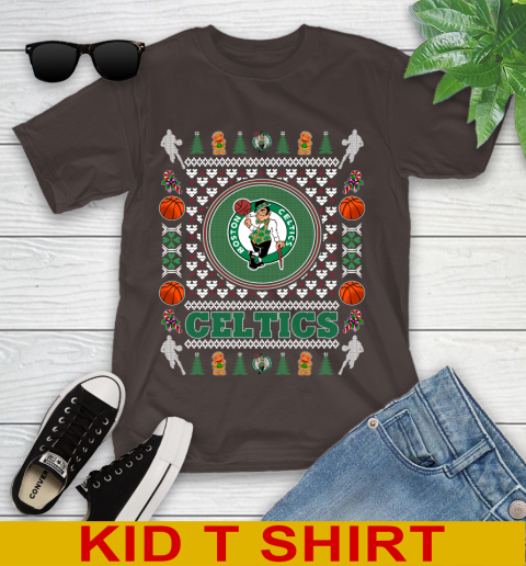Boston Celtics Merry Christmas NBA Basketball Loyal Fan Youth T-Shirt 6