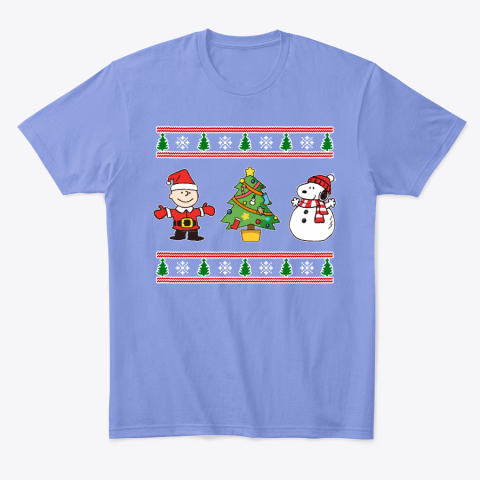 cjv6 snoopy and woodstock ugly christmas classic t shirt 2 front violet