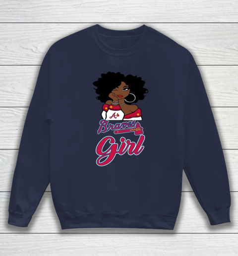 Atlanta Braves Girl MLB Sweatshirt 3