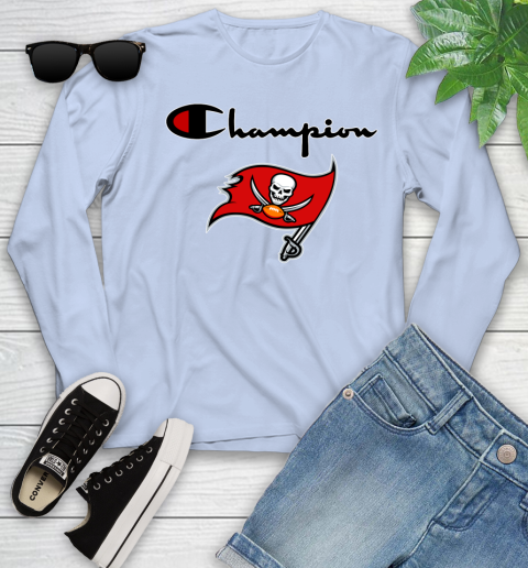NFL Football Tampa Bay Buccaneers Champion Shirt Youth Long Sleeve 6