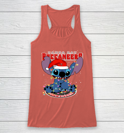 Tampa Bay Buccaneers NFL Football noel stitch Christmas Racerback Tank 2