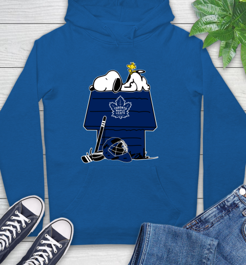 Toronto Maple Leafs NHL Hockey Snoopy Woodstock The Peanuts Movie Hoodie 9