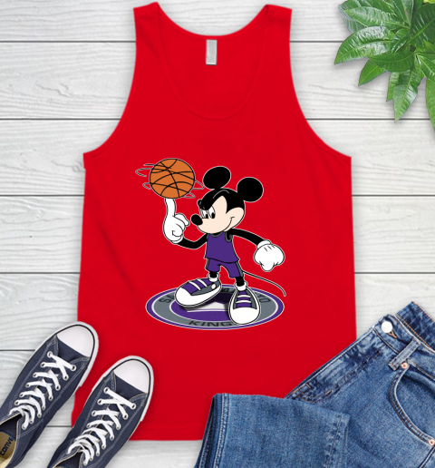 NBA Basketball Sacramento Kings Cheerful Mickey Disney Shirt Tank Top 6