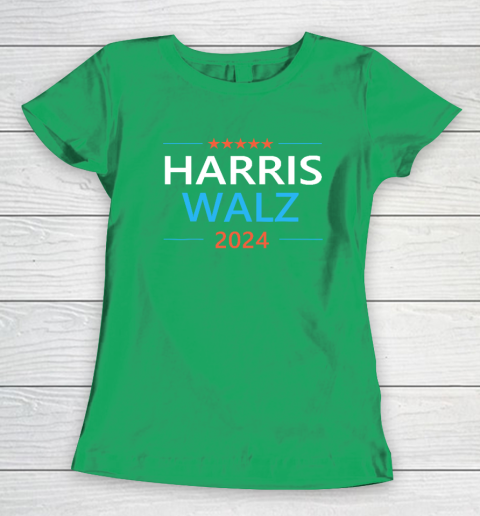 Harris Walz 2024 For President Patriotic Kamala Democrat Women's T-Shirt 4
