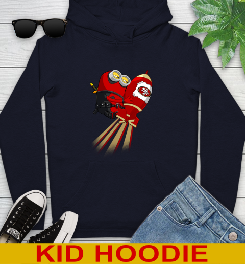 NFL Football San Francisco 49ers Deadpool Minion Marvel Shirt Youth Hoodie 3