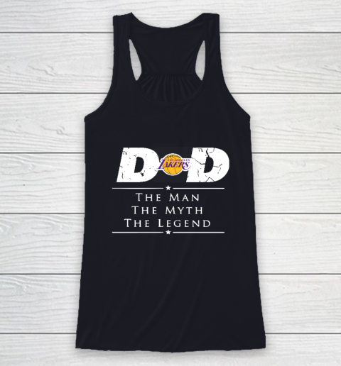 Los Angeles Lakers NBA Basketball Dad The Man The Myth The Legend Racerback Tank 7
