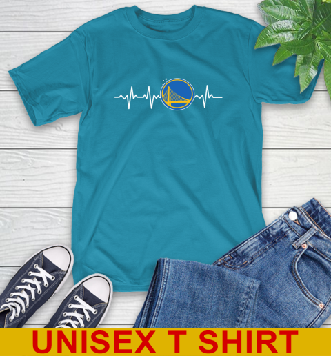 Golden State Warriors NBA Basketball Heart Beat Shirt T-Shirt - Image 10