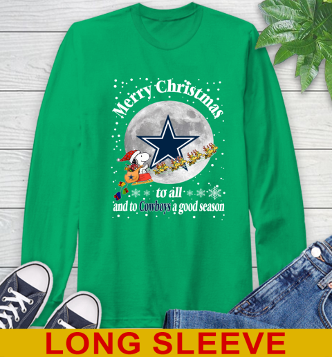 Dallas Cowboys Merry Christmas To All And To Cowboys A Good Season NFL Football Sports Long Sleeve T-Shirt 8
