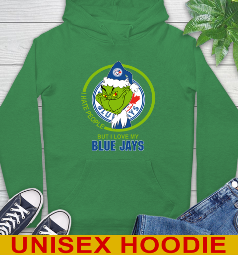 Toronto Blue Jays MLB Christmas Grinch I Hate People But I Love My Favorite Baseball Team Hoodie 8