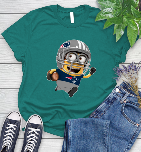 NFL New England Patriots Minions Disney Football Sports Women's T-Shirt 12