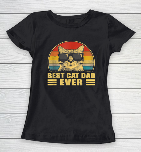 Best Cat Dad Ever Bump Fit Father's Day Gift Daddy Women's T-Shirt