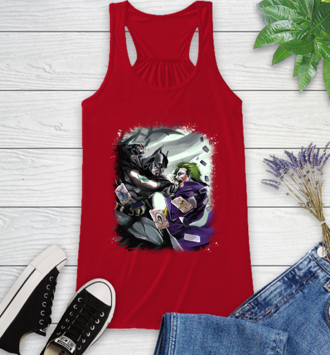 Miami Dolphins NFL Football Batman Fighting Joker DC Comics Racerback Tank 6
