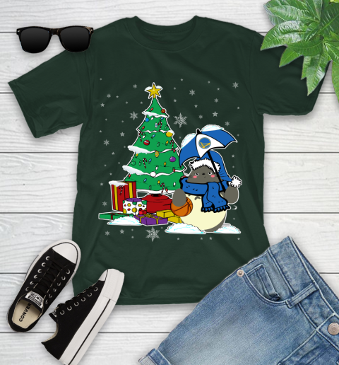 Golden State Warriors NBA Basketball Cute Tonari No Totoro Christmas Sports Youth T-Shirt 5