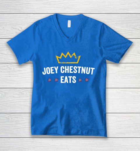 Joey Chestnut Eats V-Neck T-Shirt 5
