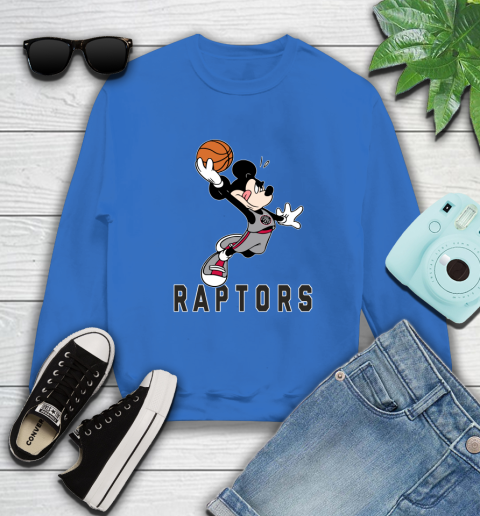 NBA Basketball Toronto Raptors Cheerful Mickey Mouse Shirt Sweatshirt 9