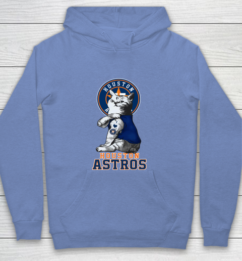MLB Baseball My Cat Loves Houston Astros Youth Hoodie 8