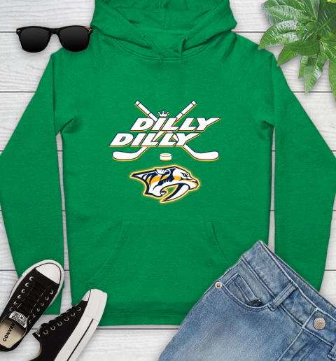 NHL Nashville Predators Dilly Dilly Hockey Sports Youth Hoodie 7
