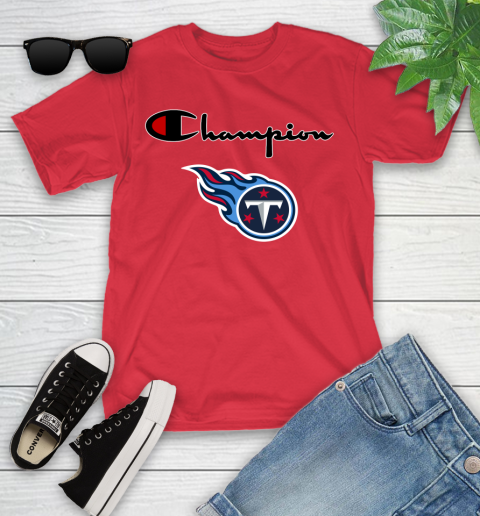 NFL Football Tennessee Titans Champion Shirt Youth T-Shirt 8