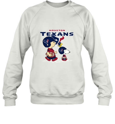 Houston Texans Let's Play Football Together Snoopy NFL Sweatshirt