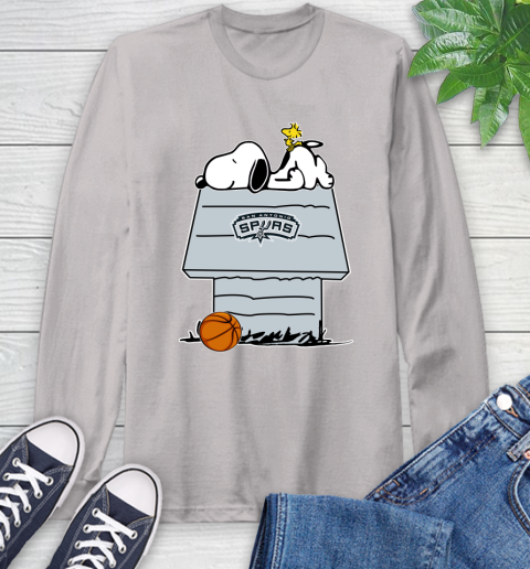 San Antonio Spurs NBA Basketball Snoopy Woodstock The Peanuts Movie Long Sleeve T-Shirt 12