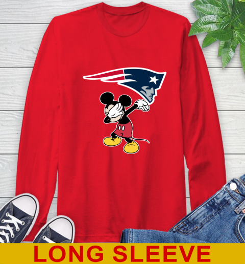 New England Patriots NFL Football Dabbing Mickey Disney Sports Long Sleeve T-Shirt 10