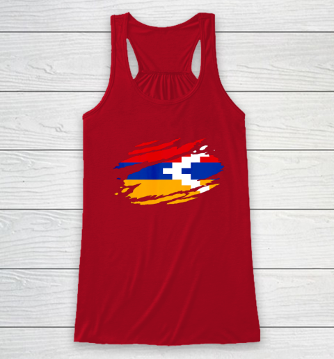Artsakh Flag Proud Artsakh Support Artsakh Strong Armenia Racerback Tank 4
