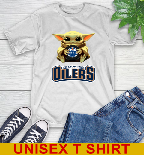 NHL Hockey Edmonton Oilers Star Wars Baby Yoda Shirt