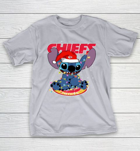 Kansas City Chiefs NFL Football noel stitch Christmas T-Shirt 4