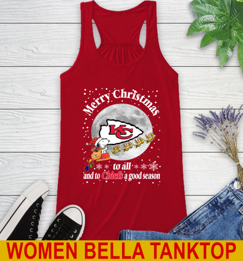 Kansas City Chiefs Merry Christmas To All And To Chiefs A Good Season NFL Football Sports Racerback Tank 4