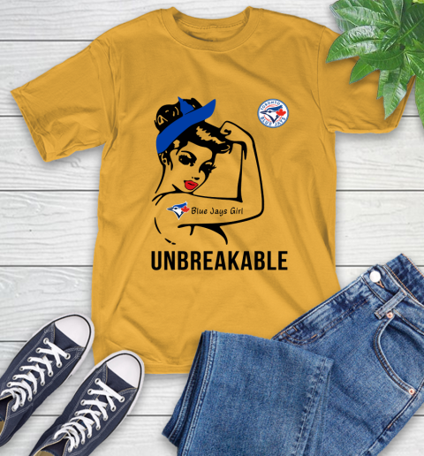 MLB Toronto Blue Jays Girl Unbreakable Baseball Sports T-Shirt 2
