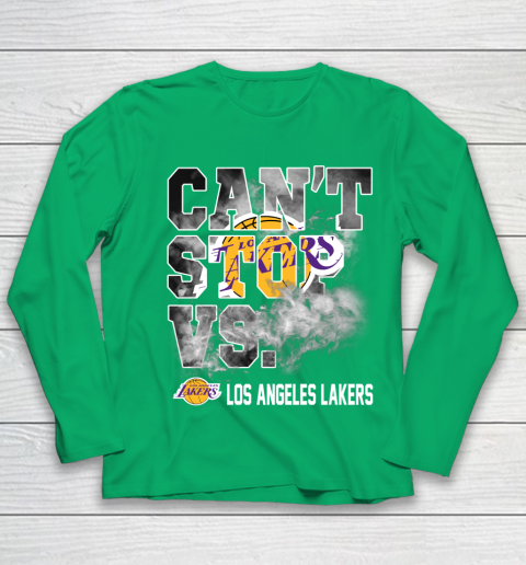 NBA Los Angeles Lakers Basketball Can't Stop Vs Youth Long Sleeve 4