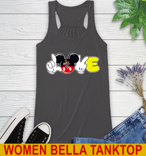 St.Louis Cardinals MLB Baseball Love Mickey Disney Sports Racerback Tank 12