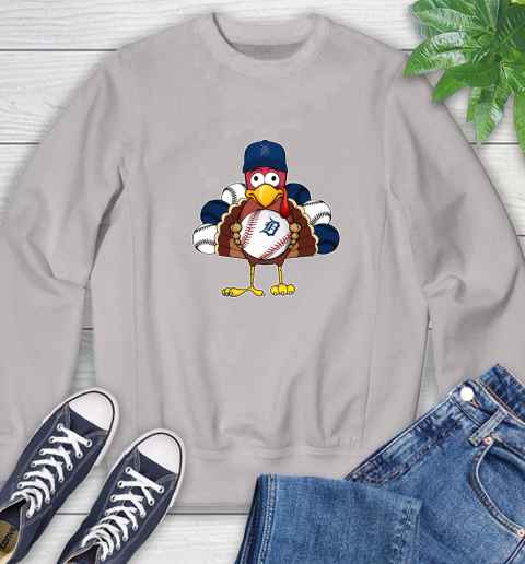 Detroit Tigers Turkey thanksgiving Sweatshirt 12