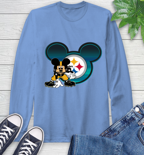 NFL Pittsburgh Steelers Mickey Mouse Disney Football T Shirt Long Sleeve T-Shirt 11