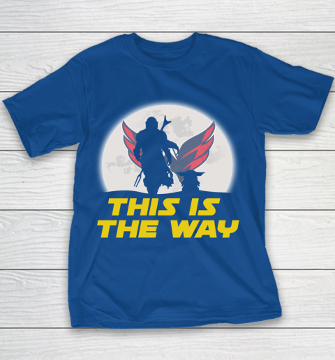 Washington Capitals NHL Ice Hockey Star Wars Yoda And Mandalorian This Is The Way Youth T-Shirt 6