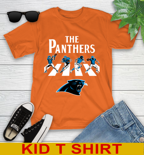 NFL Football Carolina Panthers The Beatles Rock Band Shirt Youth T-Shirt 8
