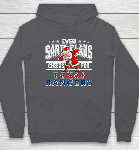 Texas Rangers Even Santa Claus Cheers For Christmas MLB Hoodie 4