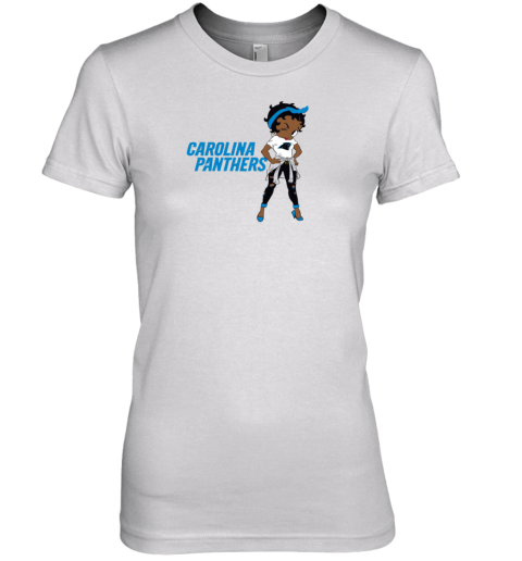 Betty Boop Carolina Panthers Premium Women's T-Shirt