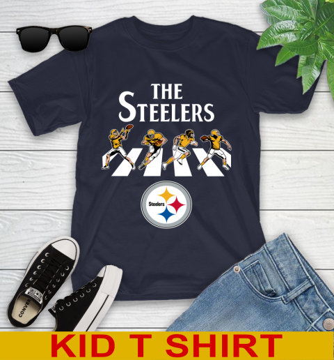 NFL Football Pittsburgh Steelers The Beatles Rock Band Shirt Youth T-Shirt 2
